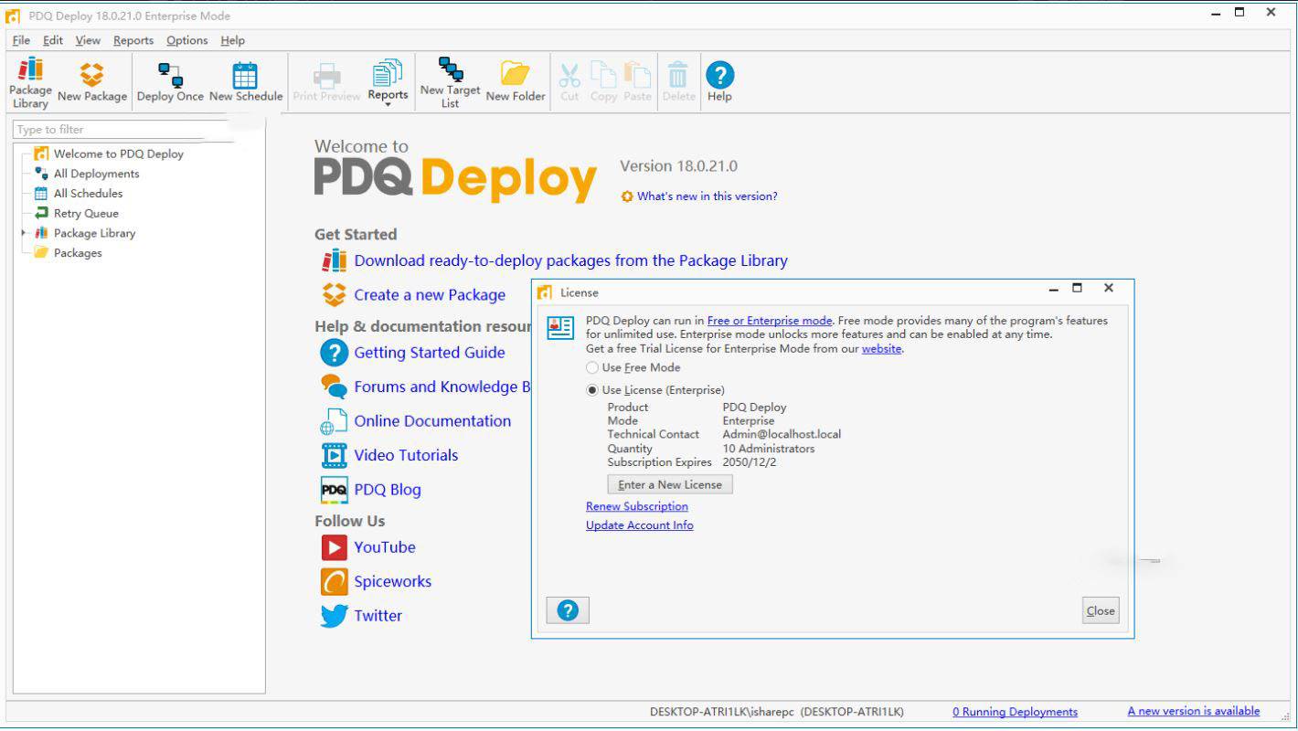 PDQ Deploy/Inventory 18.0.21.0 Enterprise 軟體部署工具 英文版